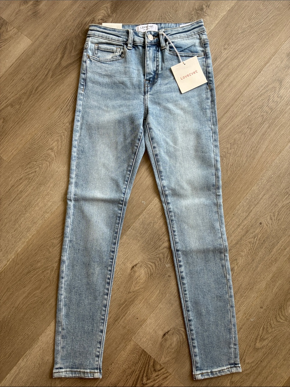 NWT Lovervet Light Blue High Rise Skinny Jeans